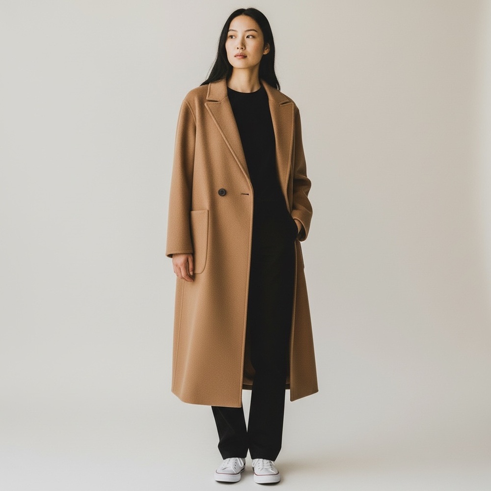 Two Button Twill Coat